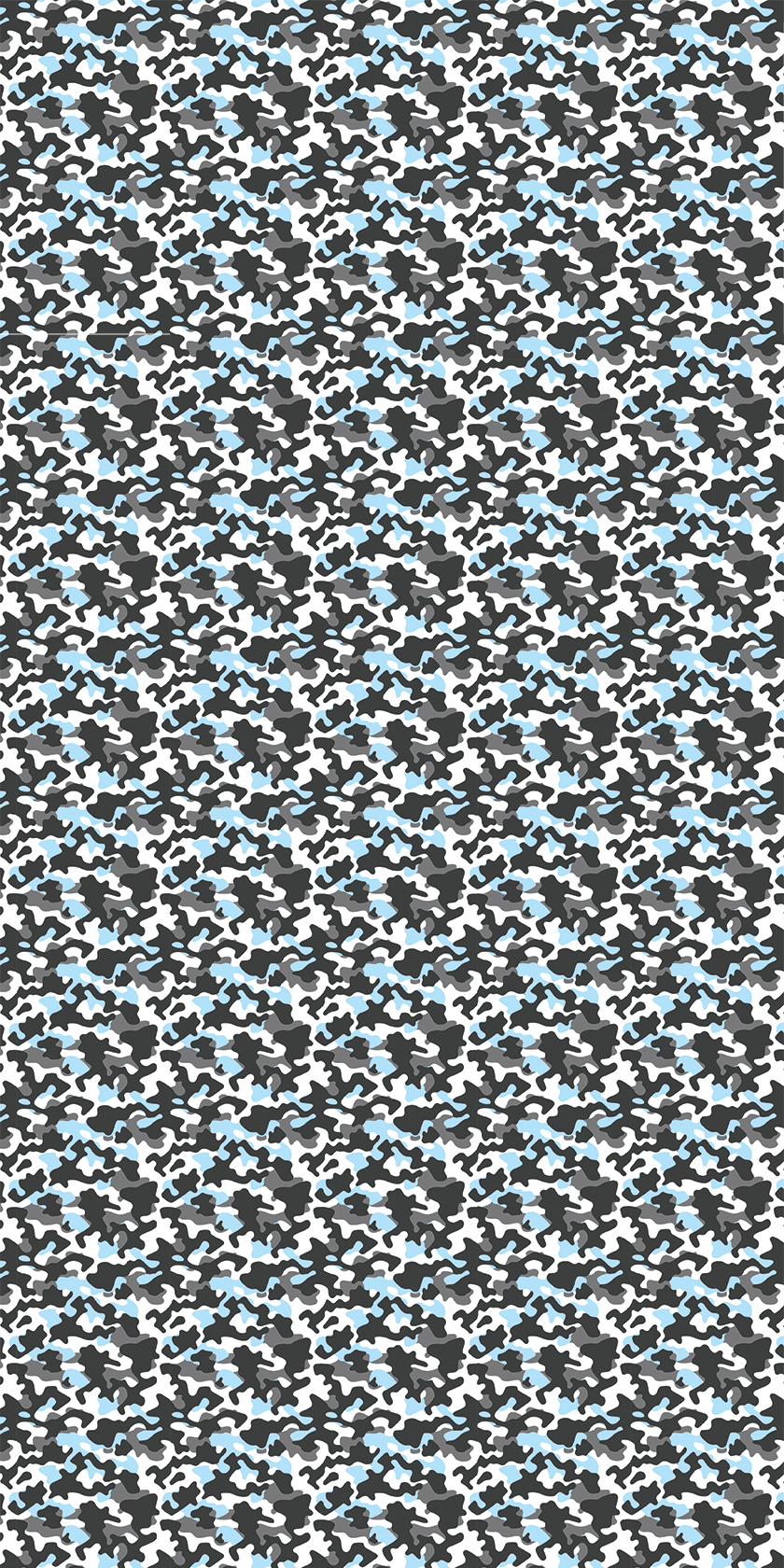 Snow Camo Design - 12" x 24" Sheet - Soda City Hat Co