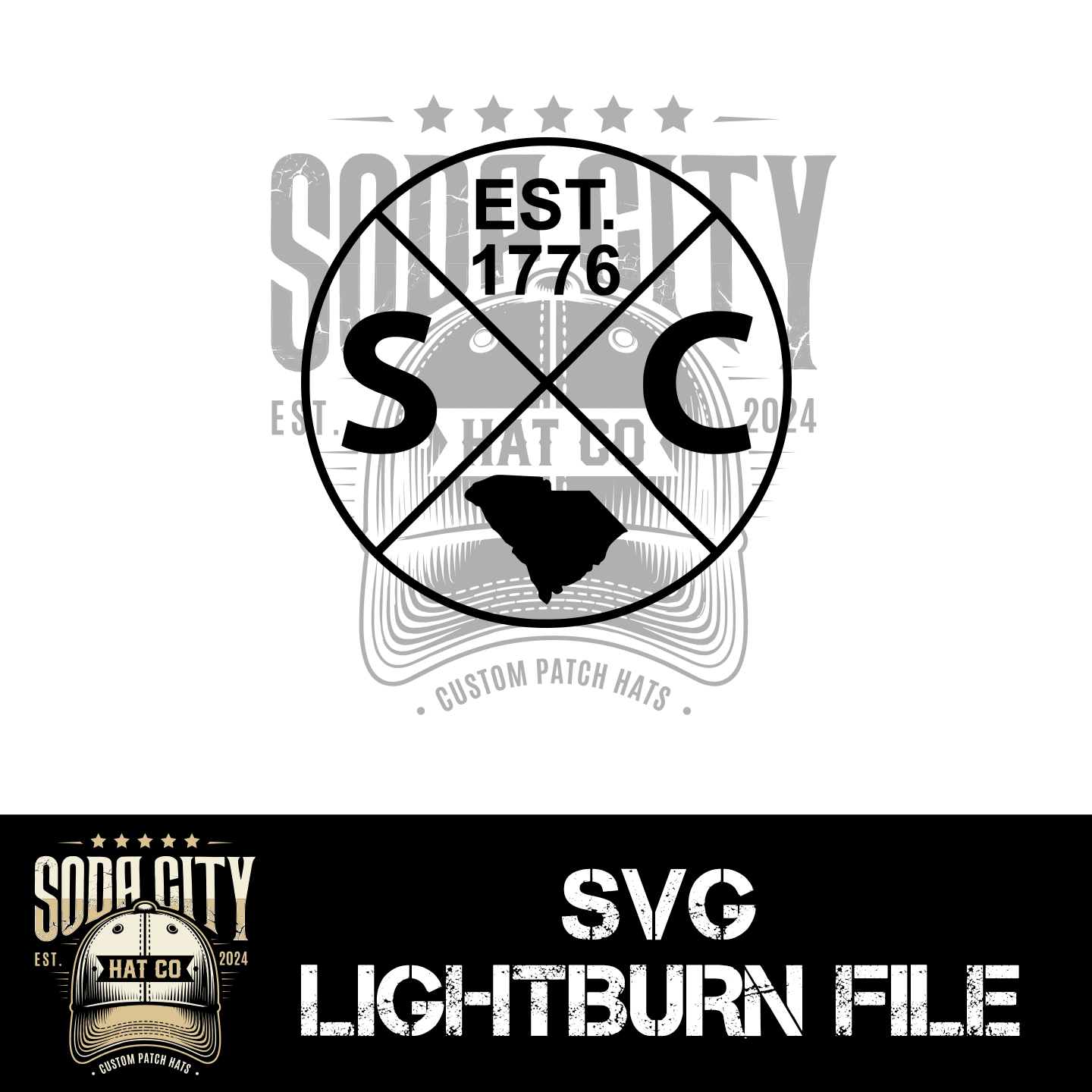 South Carolina Est SVG - Soda City Hat Co