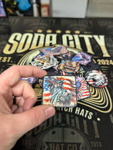 Statue - American Flag UV Printed Patches - Soda City Hat Co
