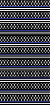 Thin Blue Line Flag - 12" x 24" Sheet - Soda City Hat Co