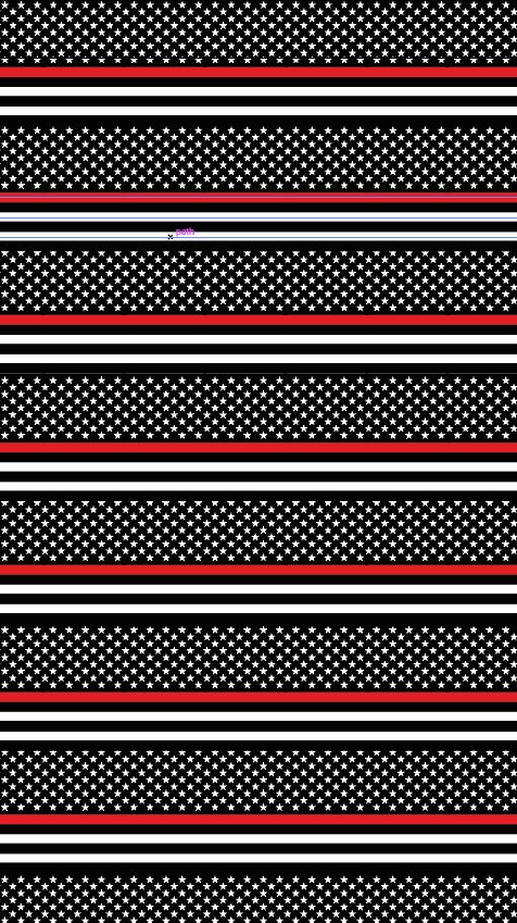 Thin Red Line Flag - 12" x 24" Sheet - Soda City Hat Co