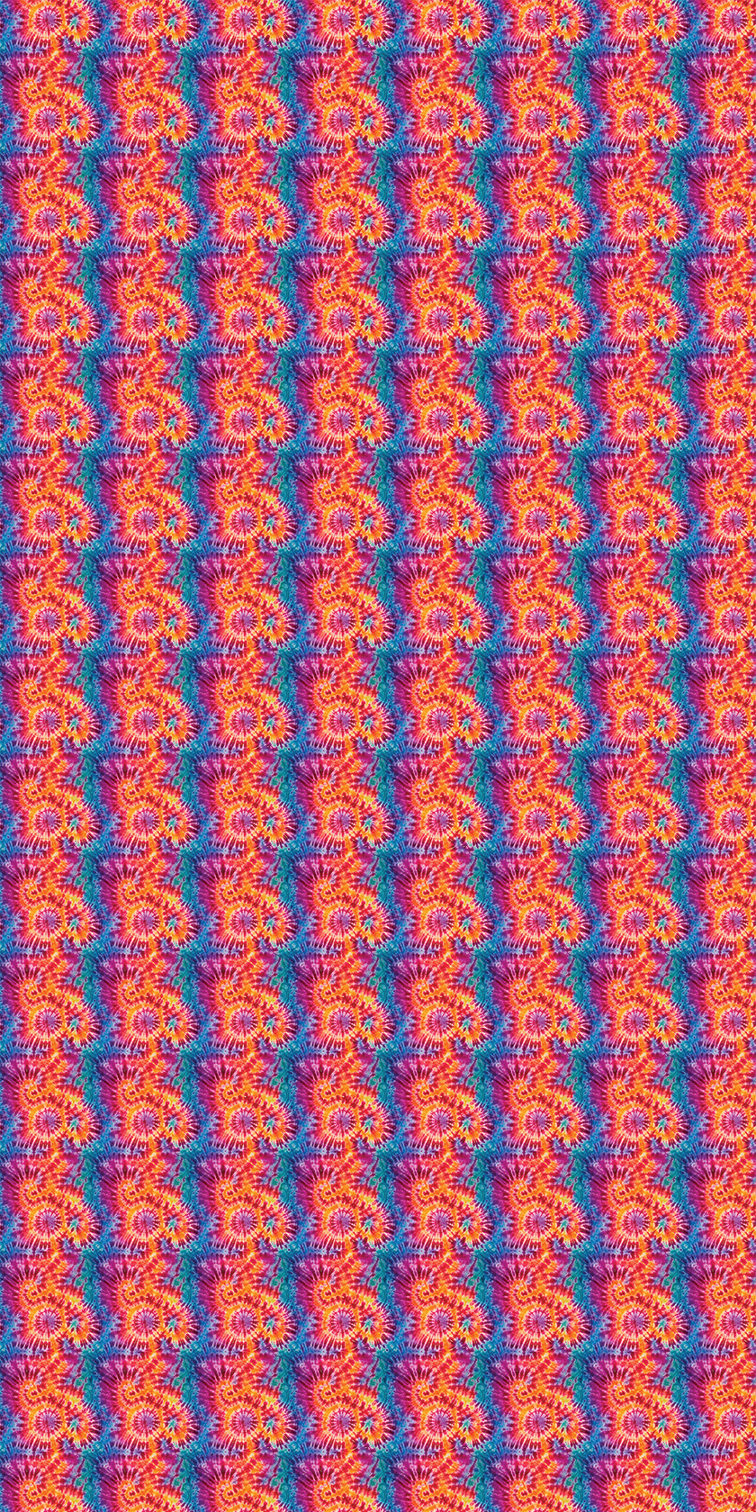Tie Dye Design 1 - 12" x 24" Sheet - Soda City Hat Co
