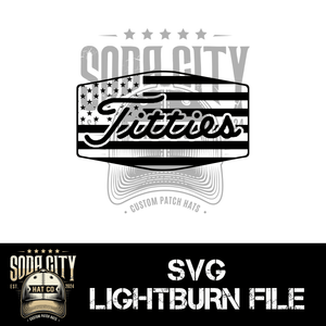 Titties American Flag SVG - Soda City Hat Co
