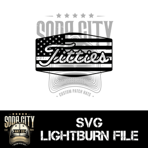 Titties American Flag SVG - Soda City Hat Co