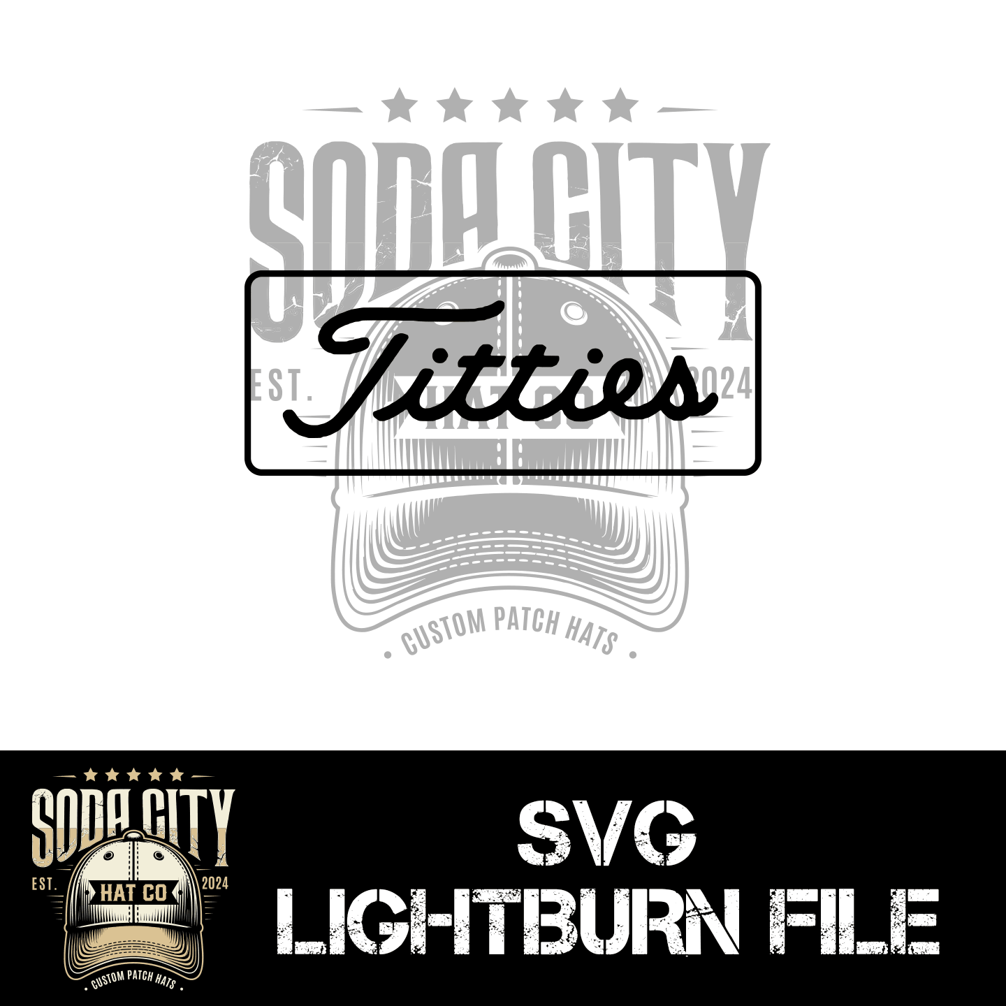 Titties SVG - Soda City Hat Co