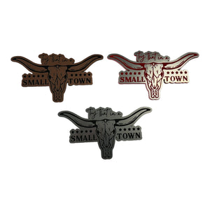 Try That In A Small Town leatherette Patch - Custom Patches - Soda City Hat Co