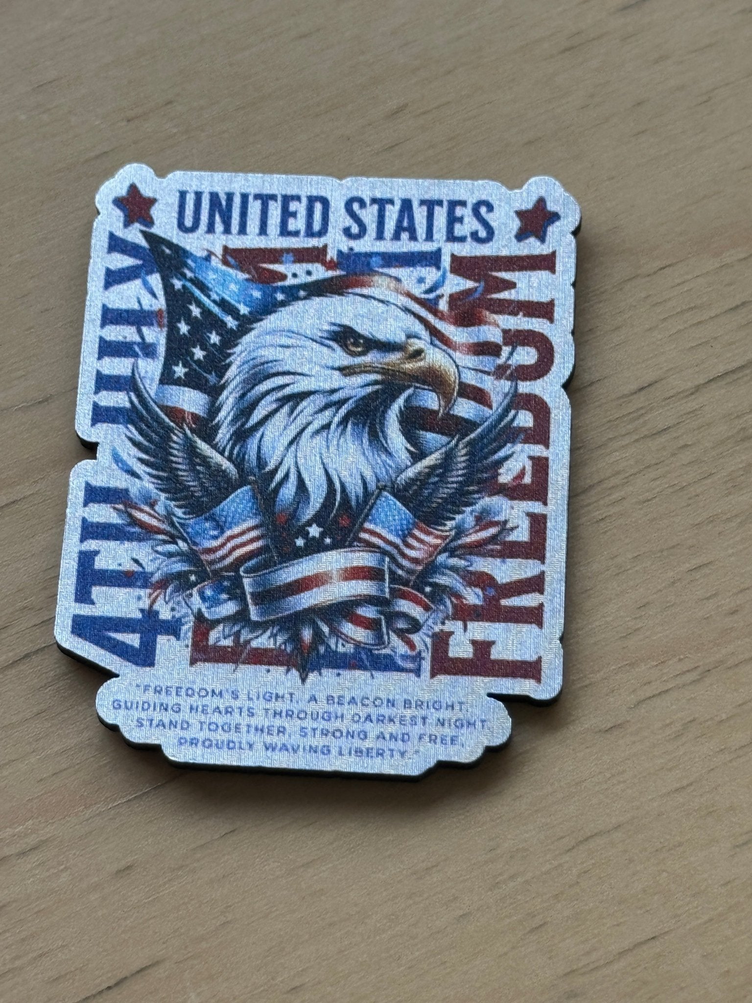US 4th July - Eagle - Freedom UV Printed Hat Patch - Soda City Hat Co