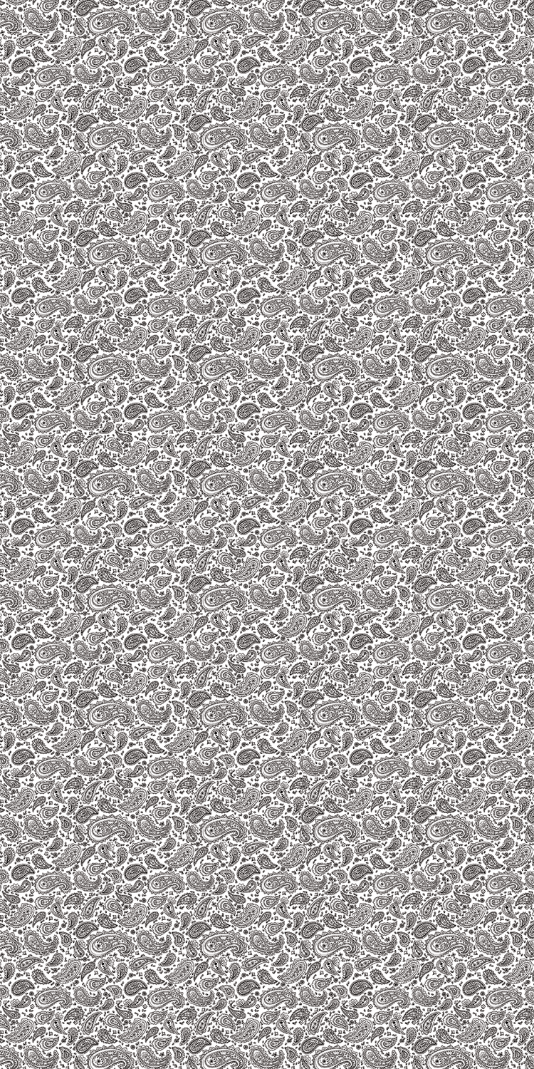 White/Black Bandana Design - 12" x 24" Sheet textured material pattern