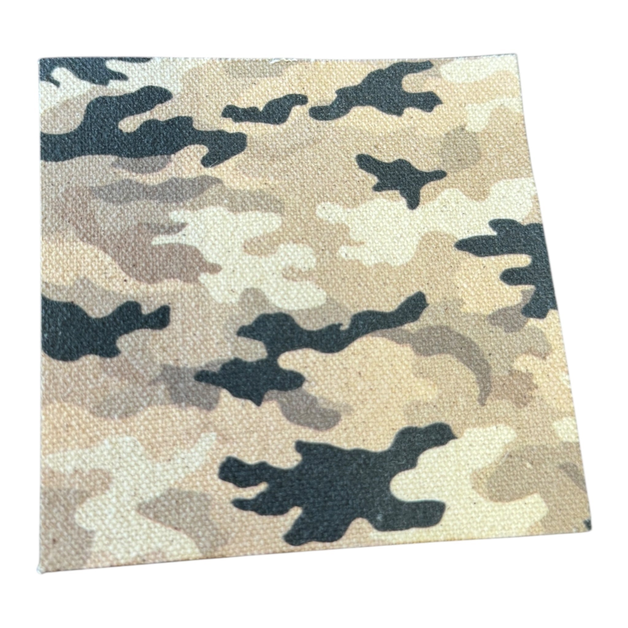 Woodland Tan Camo - 12" x 24" Sheet - Soda City Hat Co